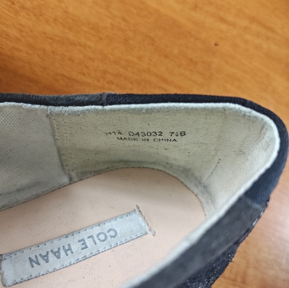 Cole Haan Avery Scrunch Ballet Black Glitter Shoes Women's Size 7.5 - Picture 12 of 12